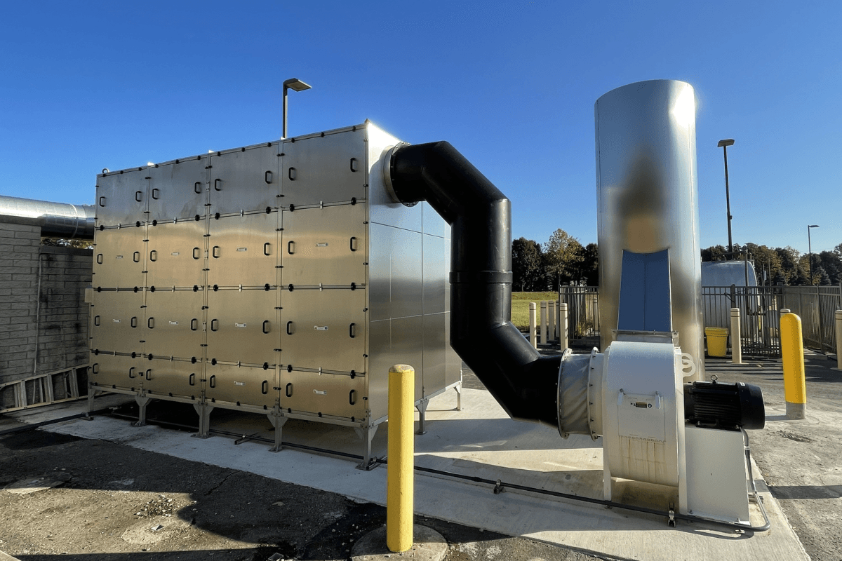 Neutratek photoionization odour control system installation